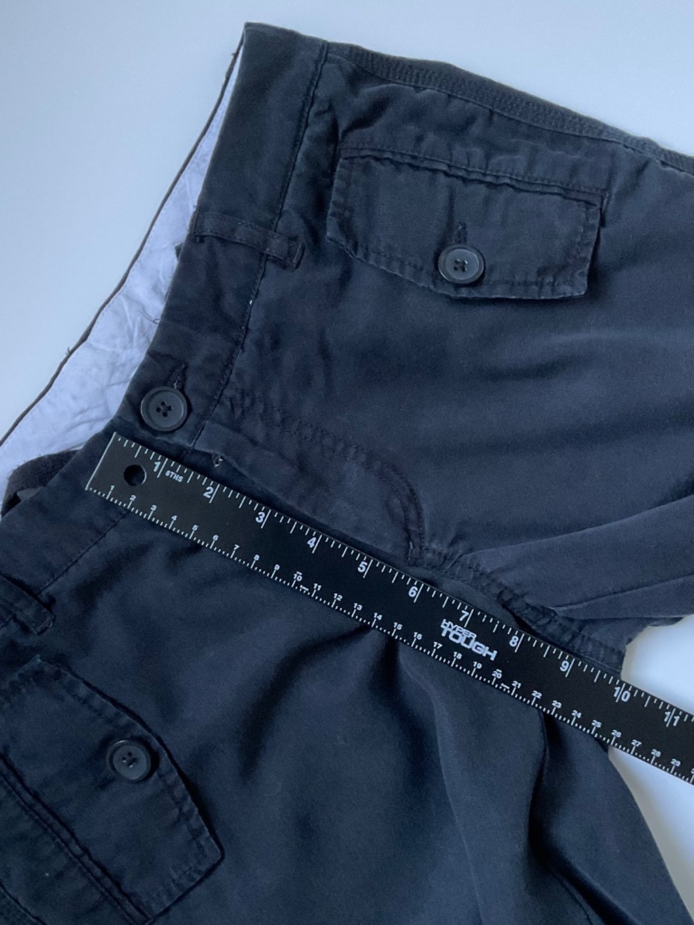 Gap Womens Cropped Pants Sz 4 Black Utility Modern Clean Girl Streetwear Chino - Picture 5 of 13
